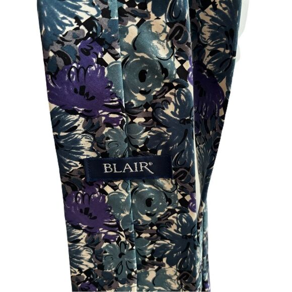 Set of 3 Vintage Ties | Blair, Damon, Oscar de la Renta | Silk | Floral & Ornate - Picture 10 of 11